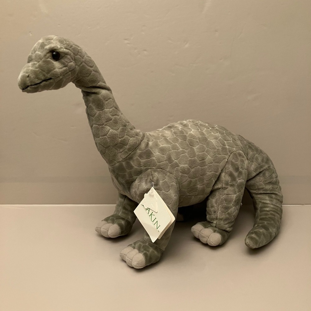 Dakin Brachiosaurus Dinosaur Plush Stuffed Animal Toy Vintage With Tag 25348